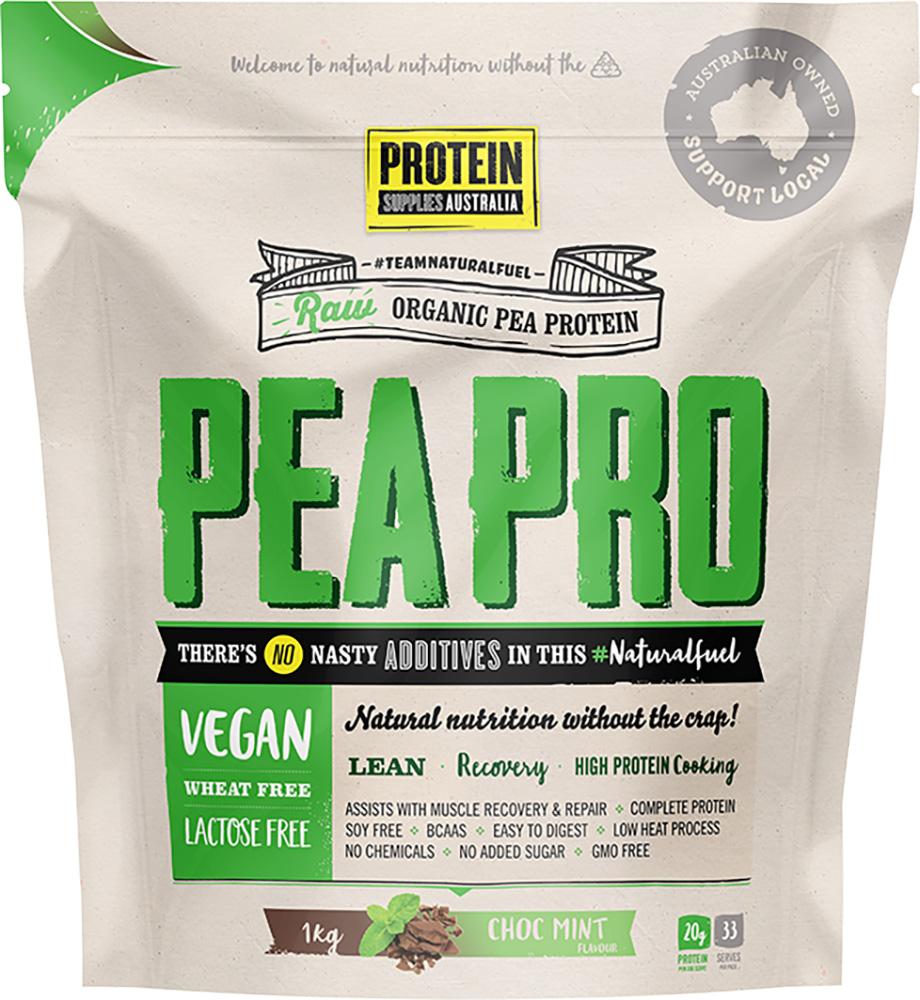 Protein Supplies Aust. Peapro (Raw Pea Protein) Choc Mint