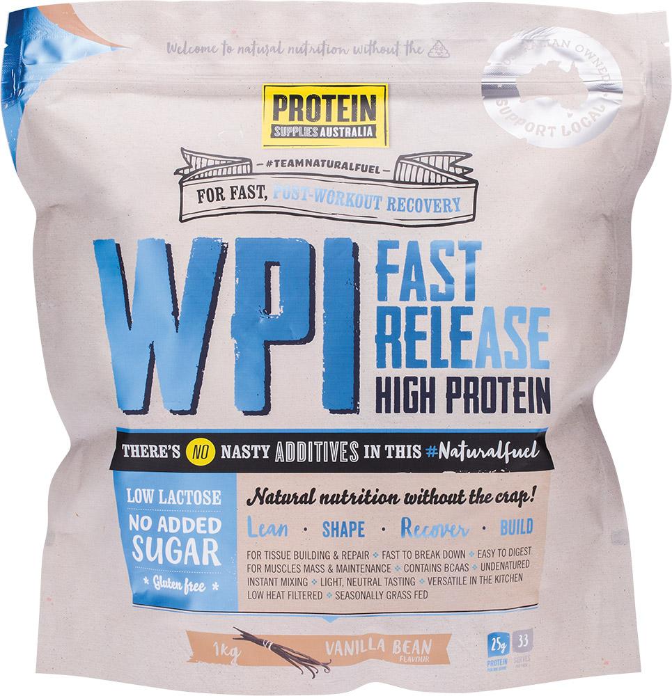 Protein Supplies Aust. WPI (Whey Protein Isolate) Vanilla Bean
