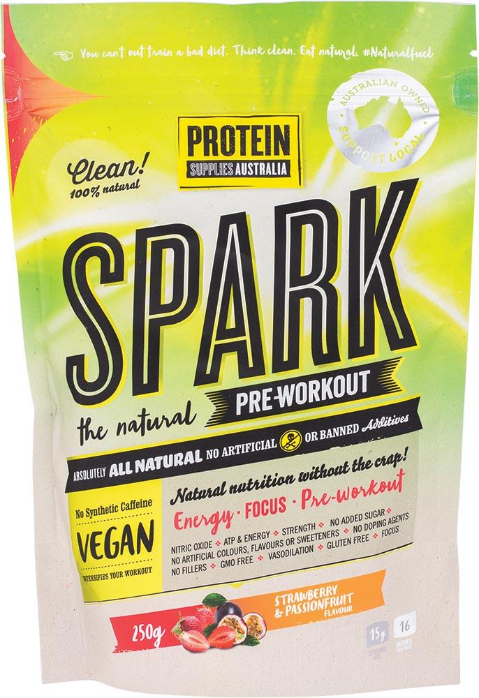 Protein Supplies Aust. Spark (Pre-Workout) Straw & Passionfruit