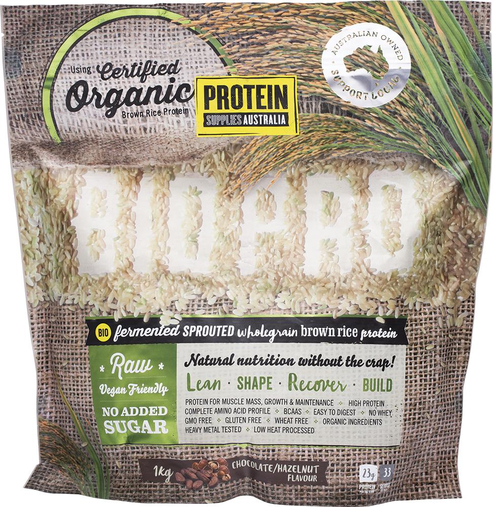 Protein Supplies Aust. Biopro (Sprouted Brown Rice) Choc Hazelnut