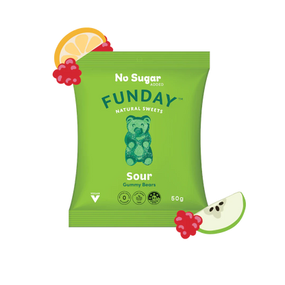 Funday Natural Sweets Gummy Bears Sour Vegan