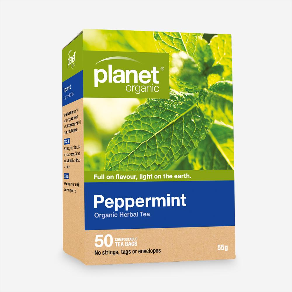 Planet Organic Tea Bags Peppermint