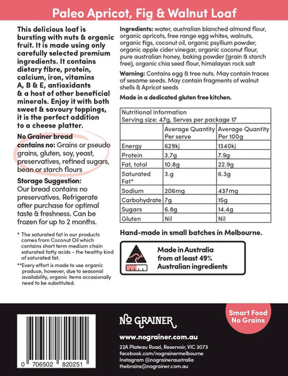 No Grainer Apricot Fig Walnut