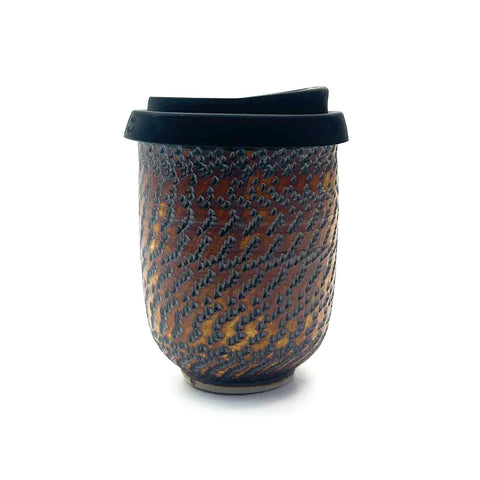 Pottery for the Planet Rustic Ceramic Travel Cup