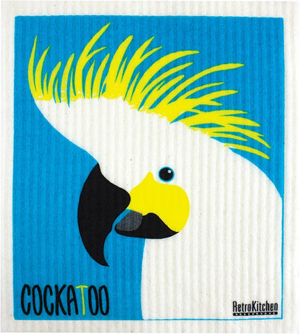 RETROKITCHEN Dishcloth Cockatoo
