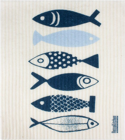 RETROKITCHEN Dishcloth Fish