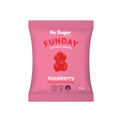 Funday Natural Sweets Raspberry Gummy Frogs