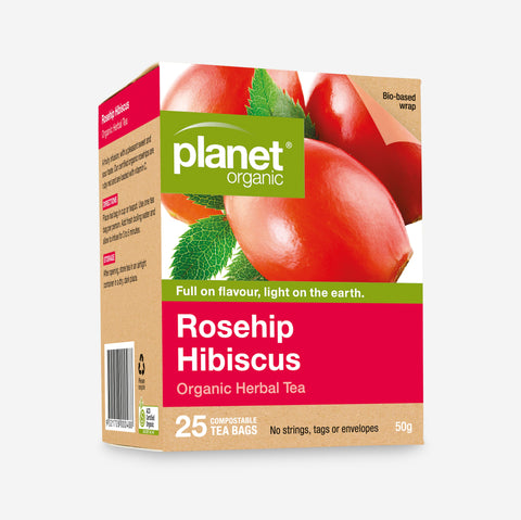 Planet Organic Tea Bags Rosehip & Hibiscus
