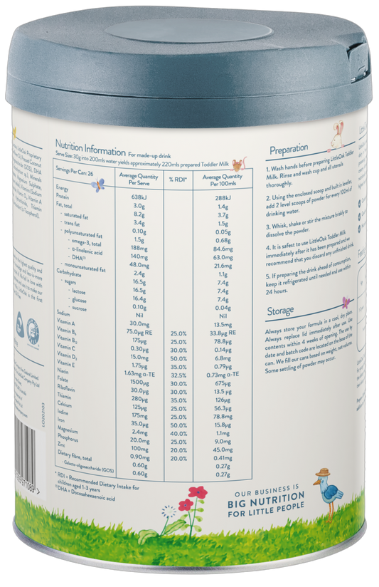 The Little Oak Company Natural Goat Milk Toddler Milk Stage 3