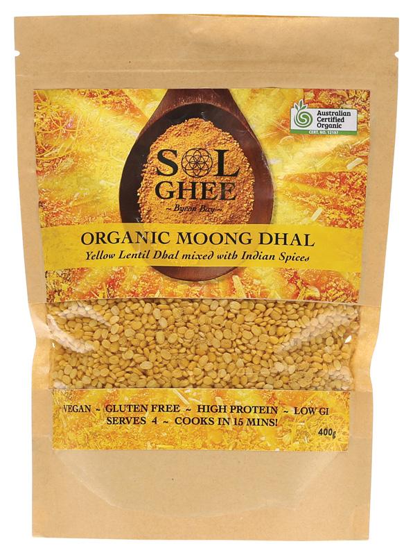 SOL ORGANICS Moong Dhal Yellow Lentil Dhal Mix