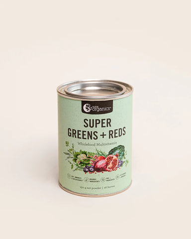 Nutra Organics Super Greens + Reds (Wholefood Multivitamin) Powder