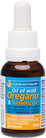 Solutions4Health Oil of Wild Oregano With Turmeric Oil