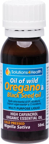 Solutions4Health Oil of Wild Oregano With Black Seed Oil