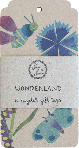 SOW 'N SOW Recycled Gift Tags 10 Pack Wonderland