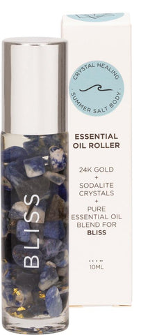 SUMMER SALT BODY Essential Oil Roller Bliss Sodalite Crystals
