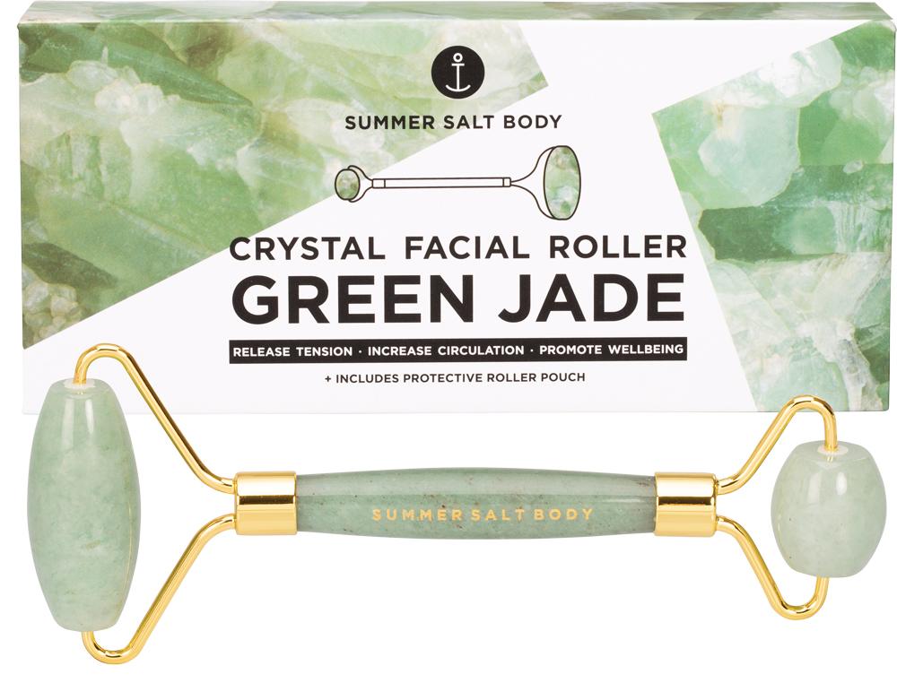 SUMMER SALT BODY Crystal Facial Roller Green Jade