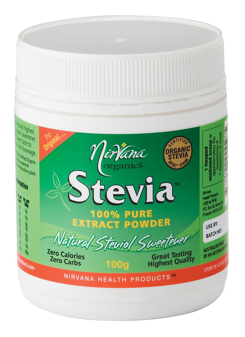 NIRVANA ORGANICS Stevia 100% Pure Extract Powder