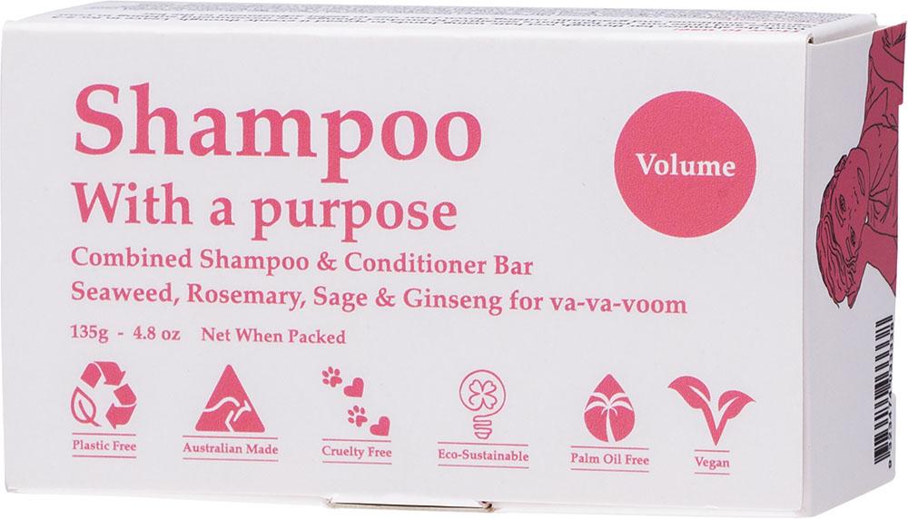 SHAMPOO WITH A PURPOSE Shampoo & Conditioner Bar Volume
