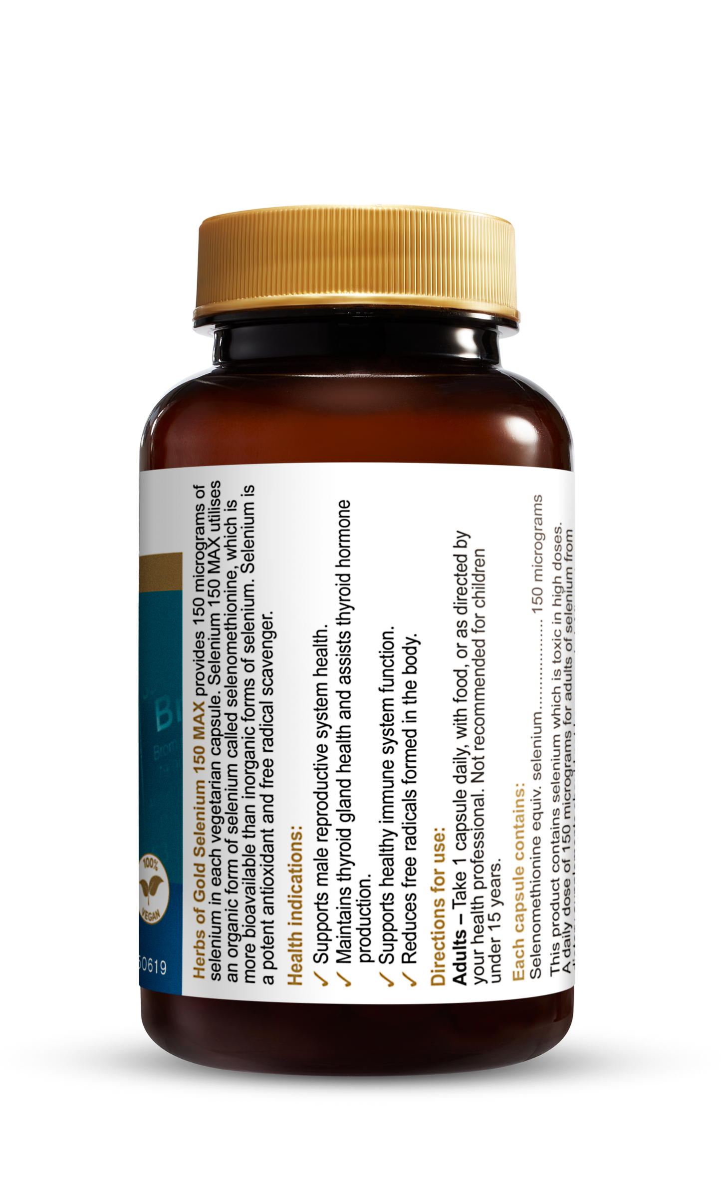 Herbs of Gold - Selenium 150 Max