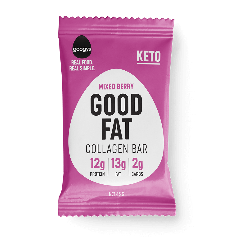Googys Good Fat Mixed Berry Collagen Bar