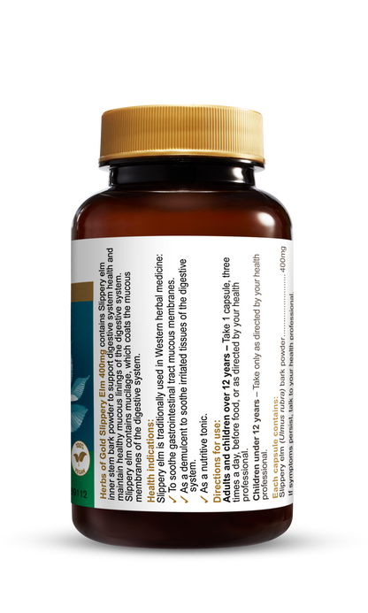 Herbs of Gold - Slippery Elm 400mg