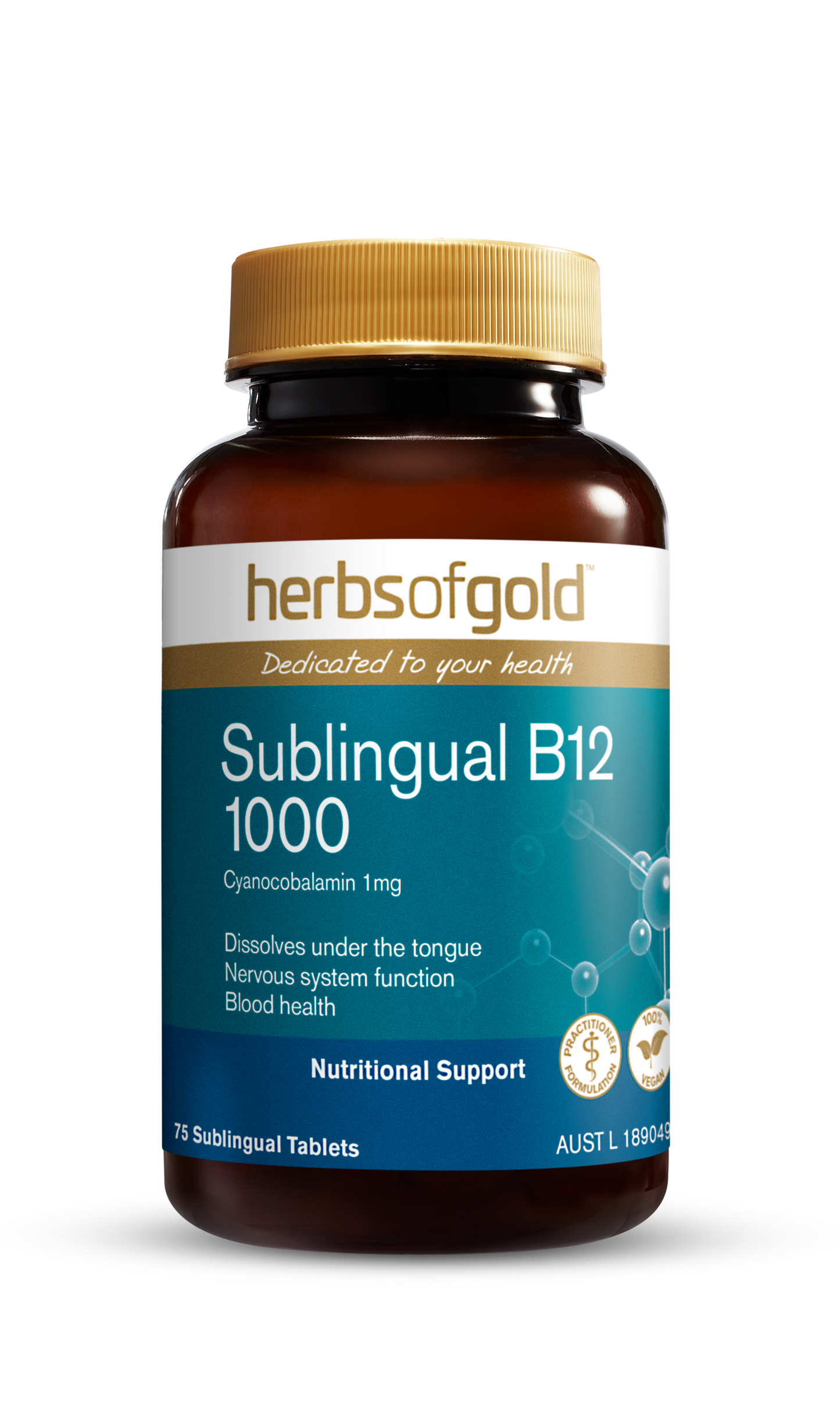 Herbs of Gold - Activiated Sublingual B12