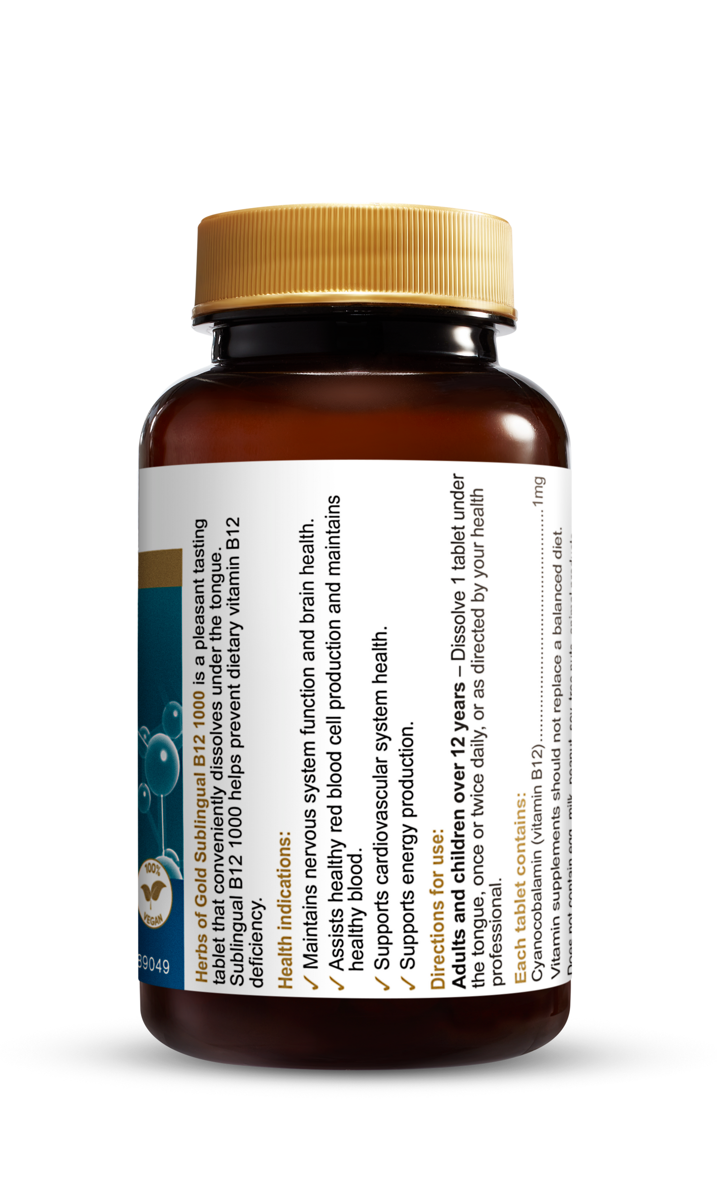 Herbs of Gold - Sublingual B12 1000mg