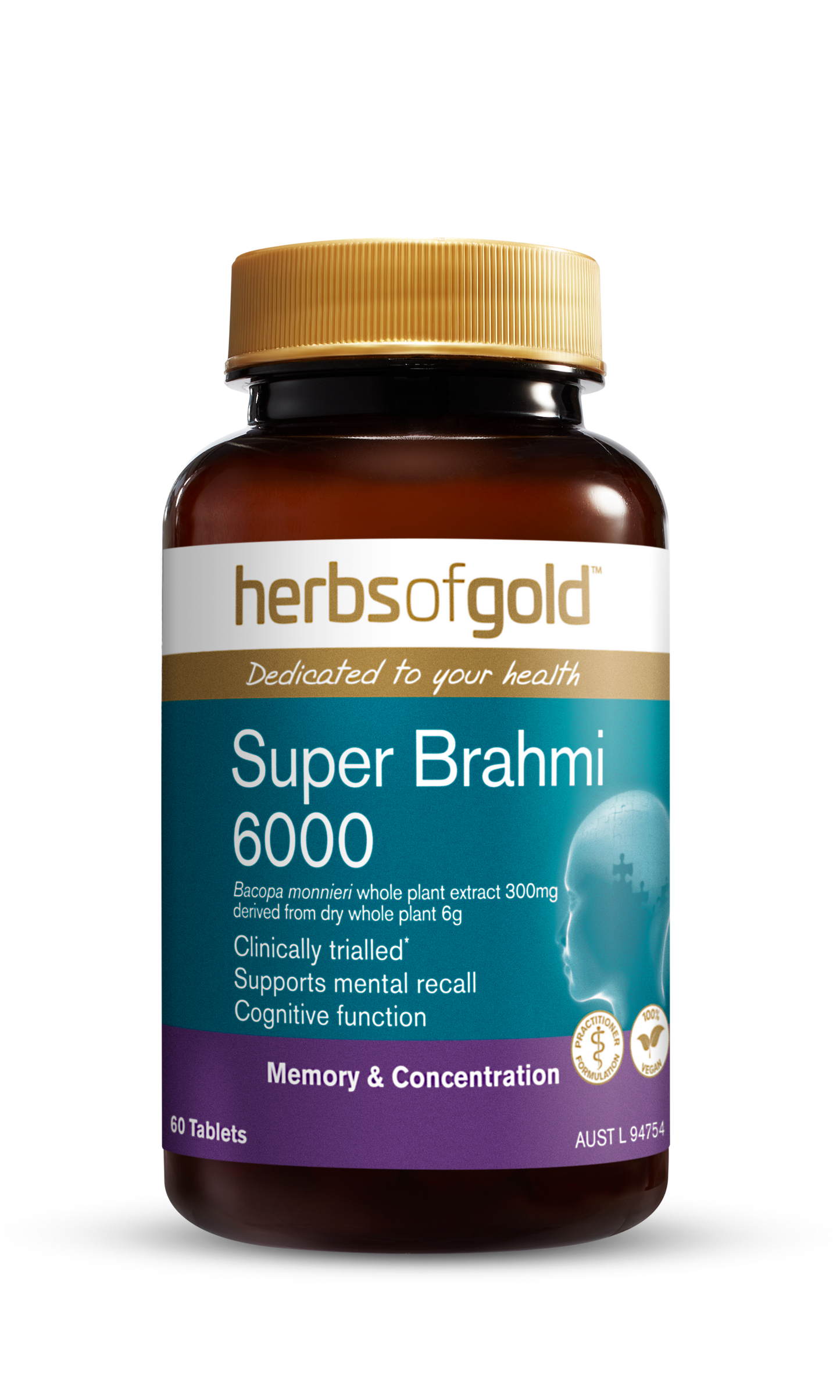 Herbs of Gold - Super Brahmi 6000