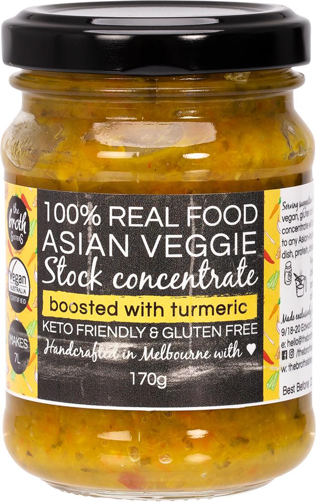 THE BROTH SISTERS Stock Concentrate Asian Veggie Turmeric