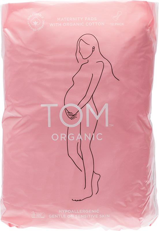 TOM ORGANIC Maternity Pads Ultra Absorbent for Post Birth