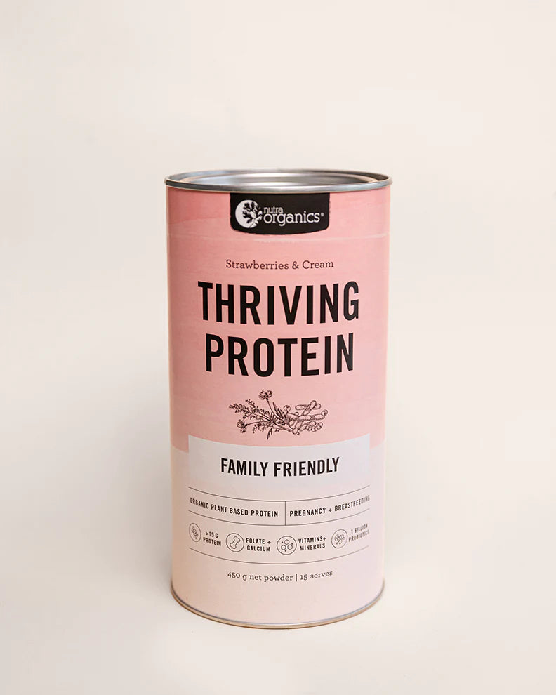 Nutra Organics Thriving Protein - Strawberries & Cream