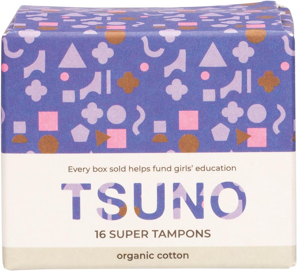 TSUNO Organic Cotton Tampons Super