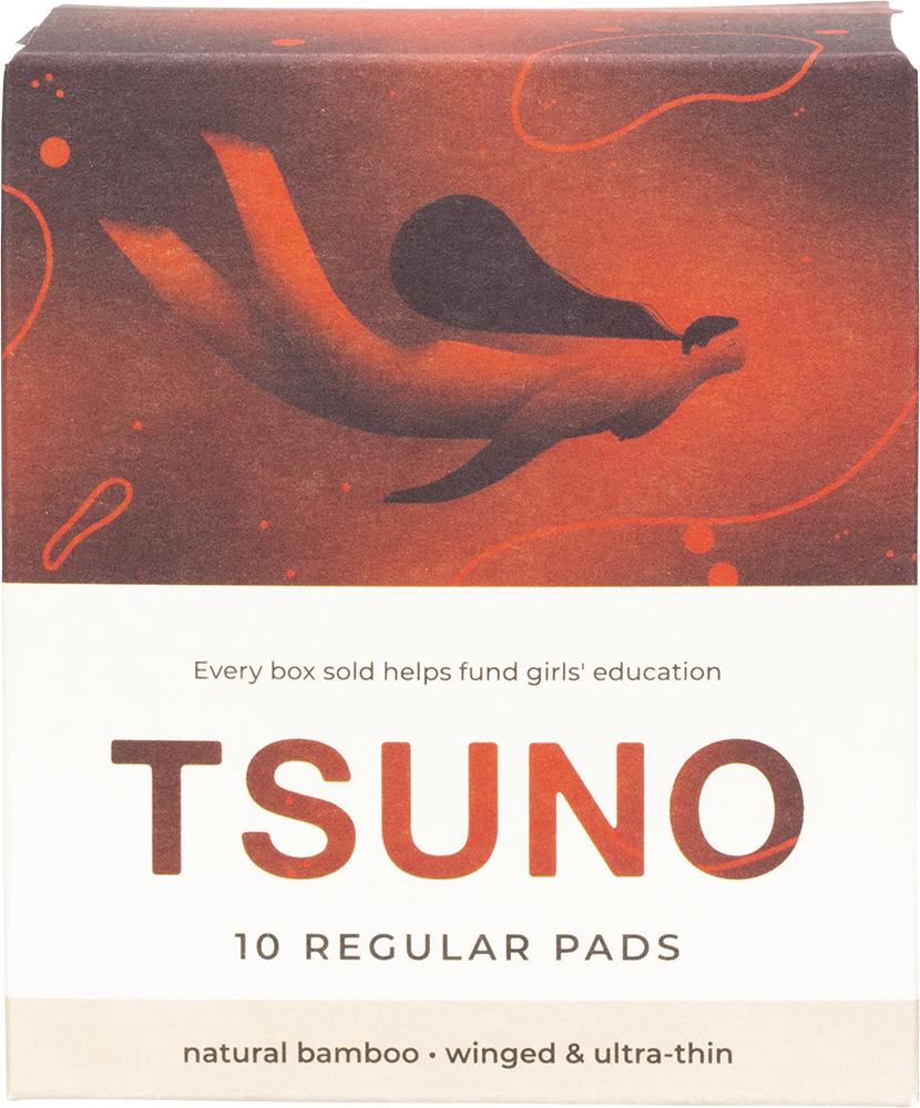 TSUNO Natural Bamboo Pads Regular (Winged & Ultra-Thin)