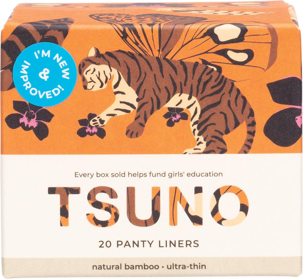 TSUNO Natural Bamboo Panty Liners Ultra-Thin