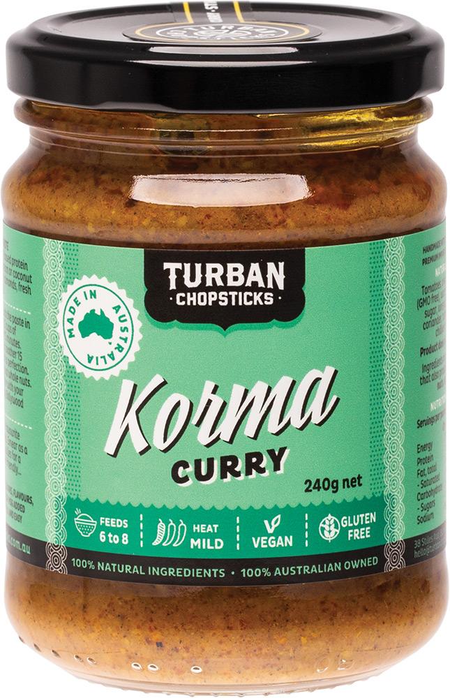 TURBAN CHOPSTICKS Curry Paste Korma Curry