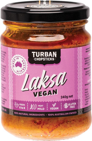 TURBAN CHOPSTICKS Curry Paste Laksa Vegan
