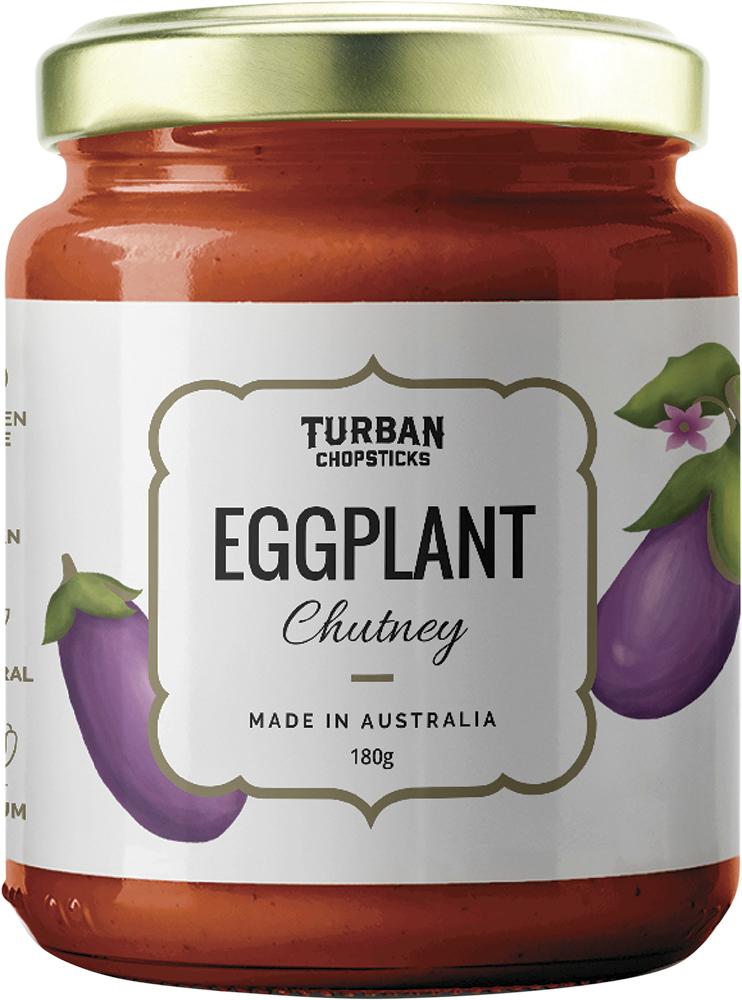 TURBAN CHOPSTICKS Chutney Eggplant