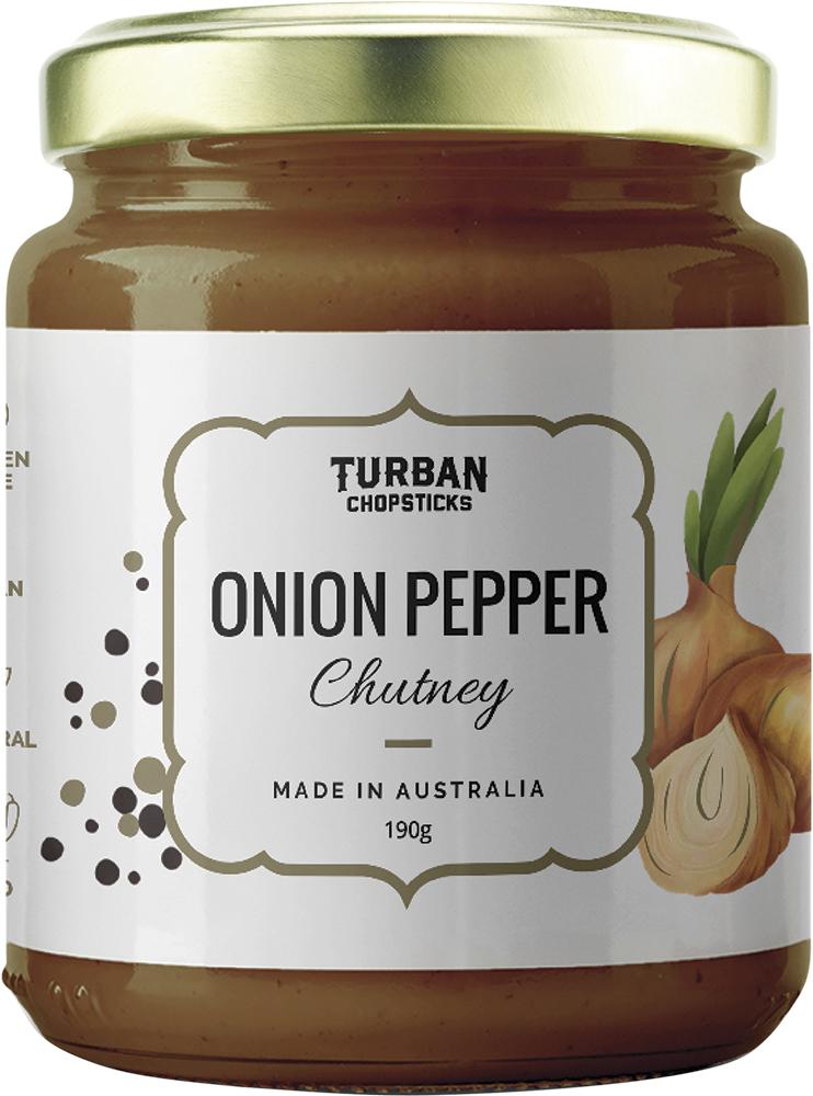 TURBAN CHOPSTICKS Chutney Onion Pepper