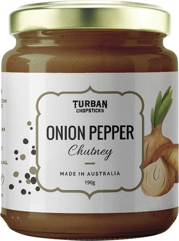 TURBAN CHOPSTICKS Chutney Onion Pepper