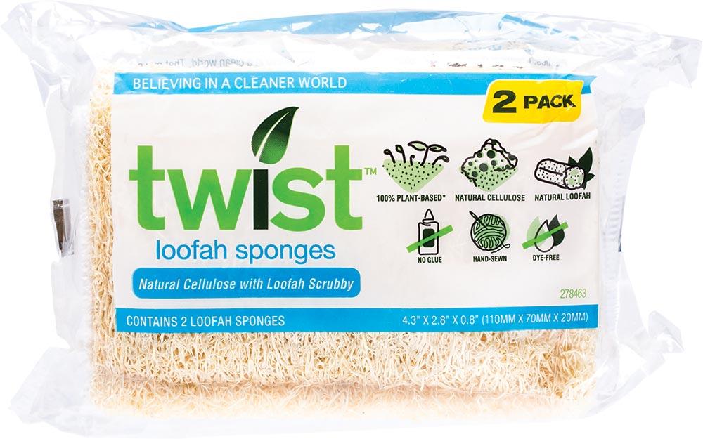 TWIST Loofah Sponge Plant-Based Sponge & Loofah
