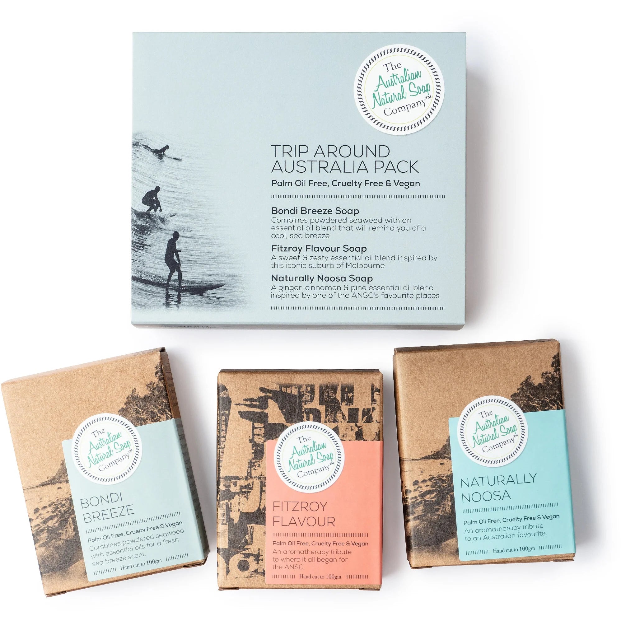 THE AUST. NATURAL SOAP CO Trip Around Australia Lifestyle Gift Packs