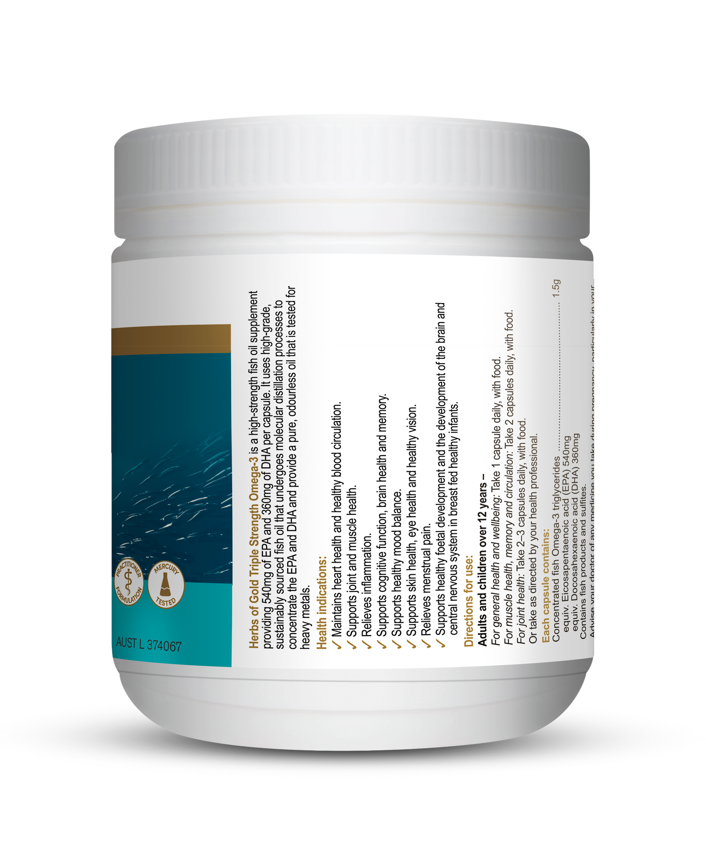 Herbs of Gold - Triple Strength Omega