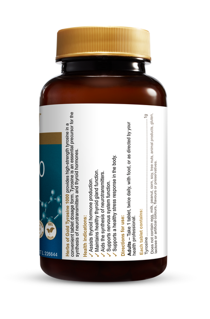 Herbs of Gold - Tyrosine 1000