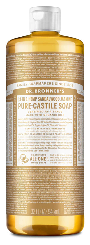 Dr Bronner's Castile Liquid Soap Sandalwood & Jasmine