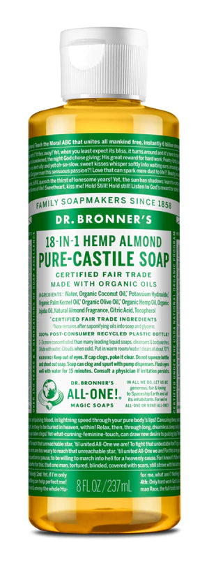 Dr Bronner's Castile Liquid Soap Almond