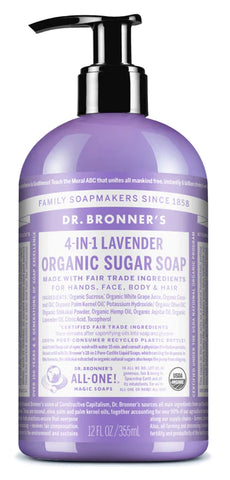 Dr Bronner's Hand & Body Pump Soap Lavender