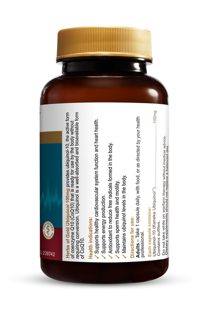 Herbs of Gold - Ubiquinol 100mg