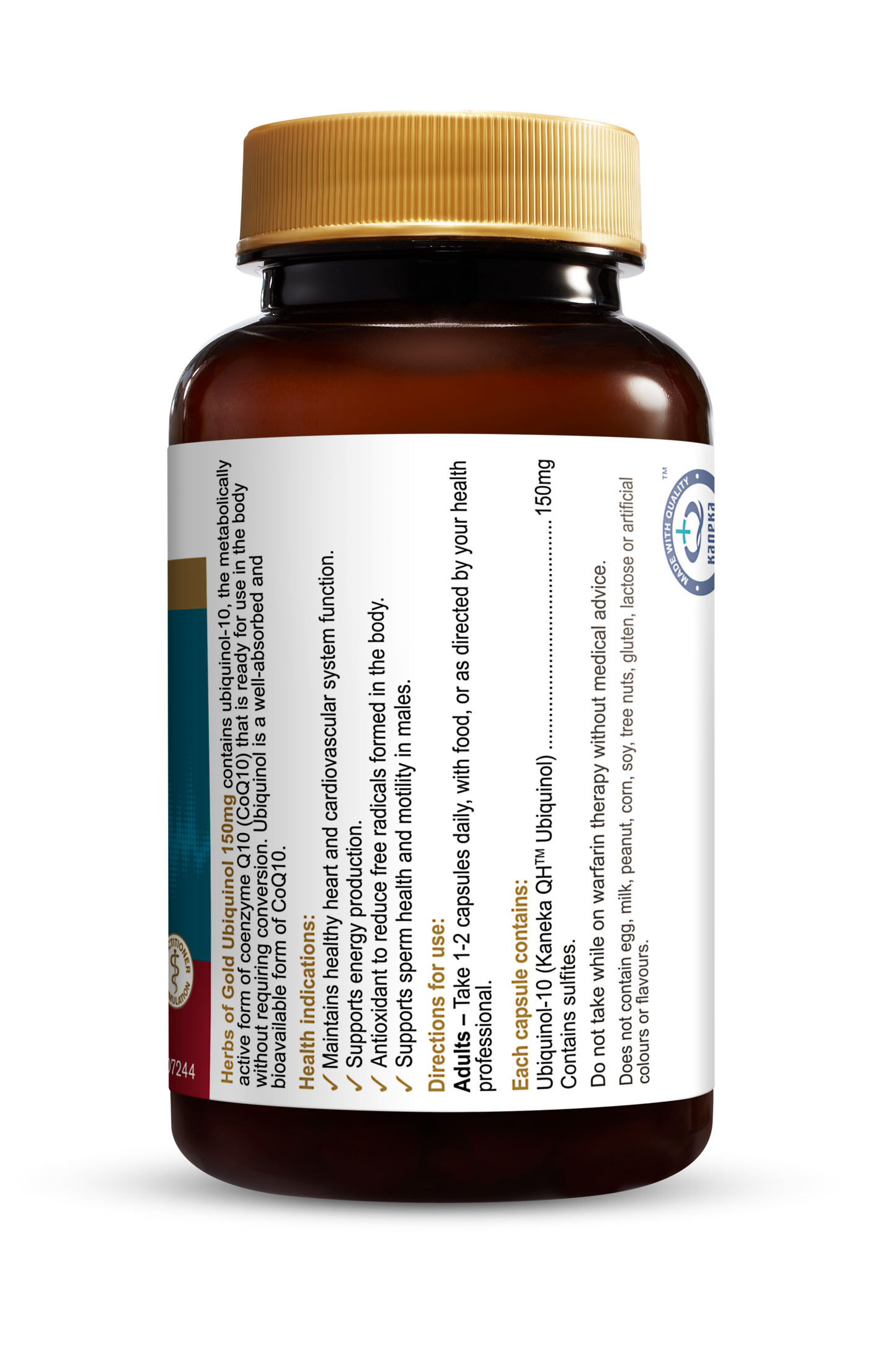 Herbs of Gold - Ubiquinol 150mg