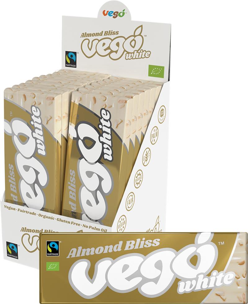 Vego White Chocolate Bar Almond Bliss