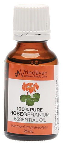 VRINDAVAN Essential Oil (100%) Rose Geranium